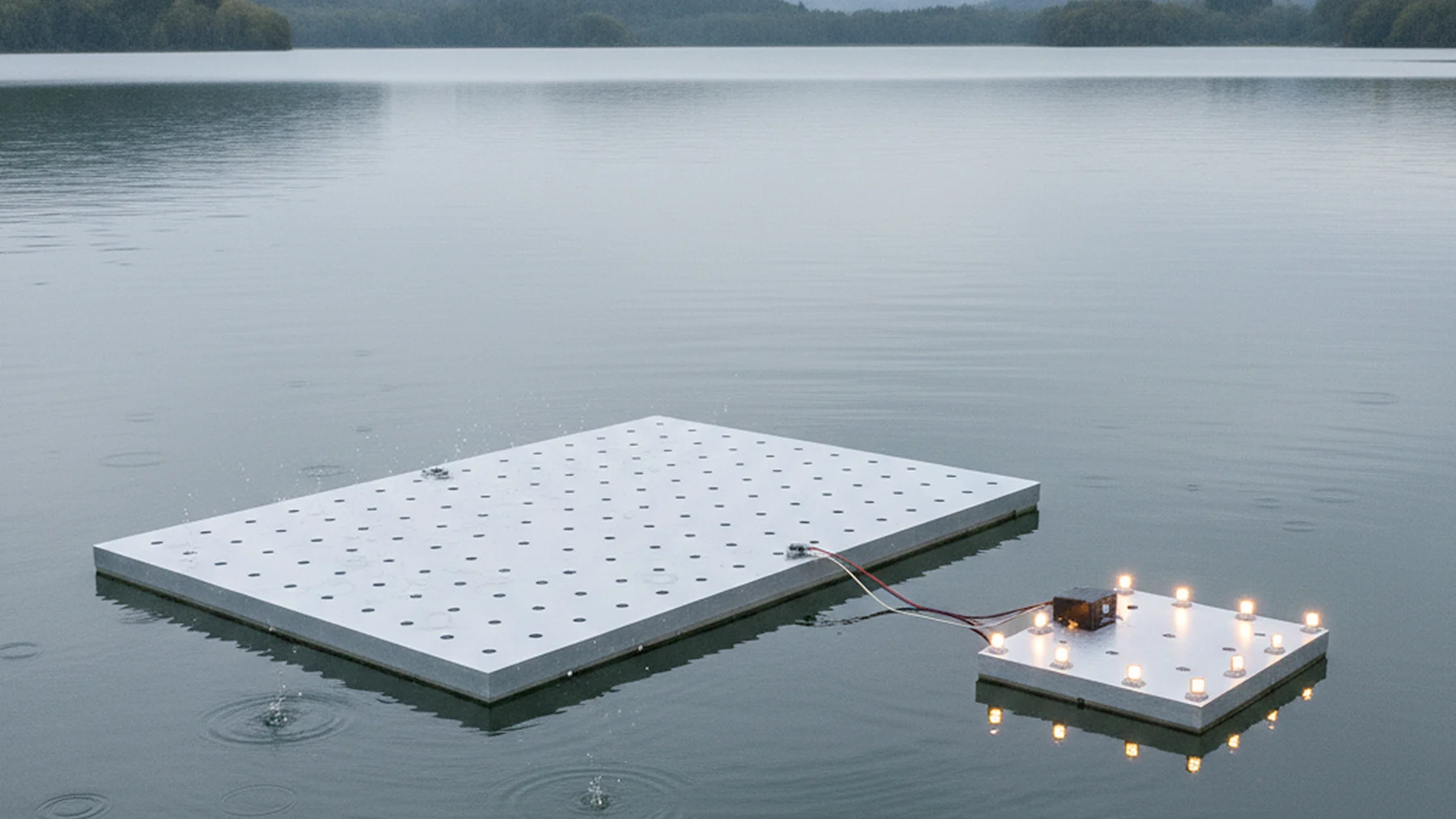 China desarrolla un generador flotante que convierte la lluvia en electricidad